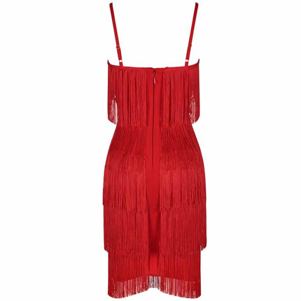 Women's Tassel Bandage Dress - Wnkrs