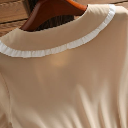 Women's Cute Style Cotton Midi Dress - Wnkrs
