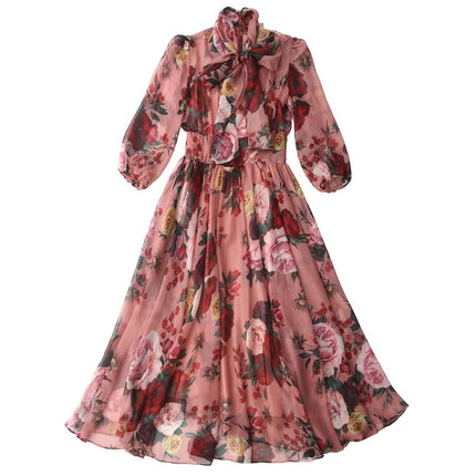 Women's Floral Printed Dress - Wnkrs