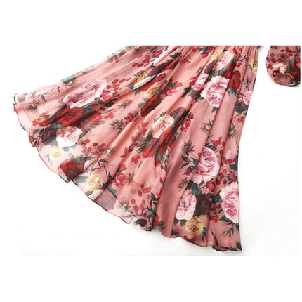 Women's Floral Printed Dress - Wnkrs
