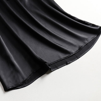 Women's Summer Plain Silk Dress - Wnkrs