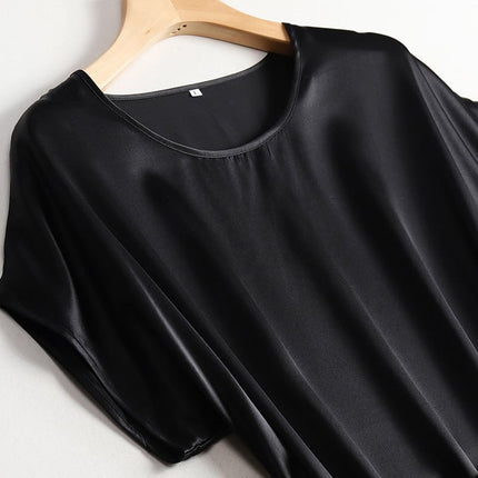 Women's Summer Plain Silk Dress - Wnkrs