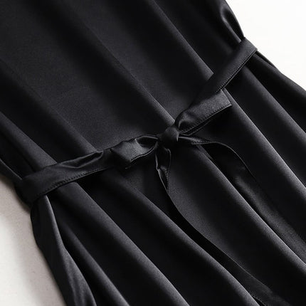 Women's Summer Plain Silk Dress - Wnkrs
