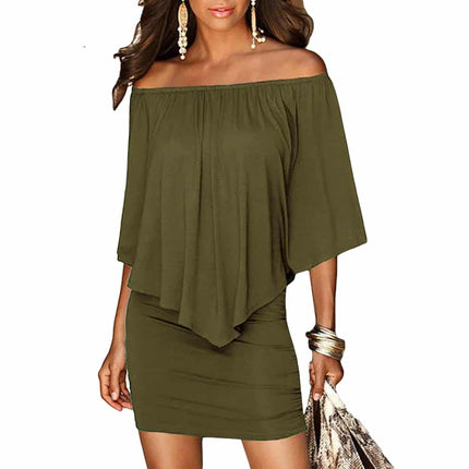 Women's Off Shoulder Mini Dress - Wnkrs