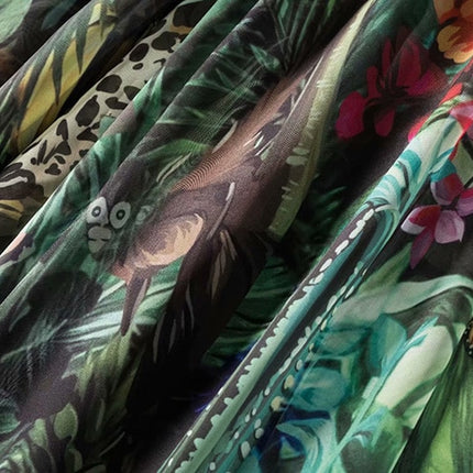 Women's Tropical Print Maxi Dress - Wnkrs
