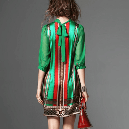Luxury Summer Patterned Silky Women's Dress - Wnkrs