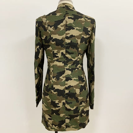 Women's Military Style Mini Dress - Wnkrs