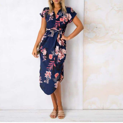 Women's Casual Geometric Printed Dress - Wnkrs