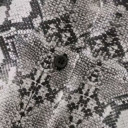 Women' Retro Snake Patterned Long Dress - Wnkrs
