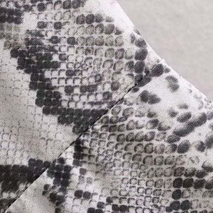 Women' Retro Snake Patterned Long Dress - Wnkrs
