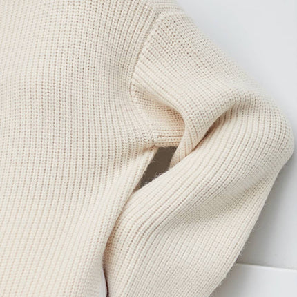 Long Sleeve Knitted One Shoulder Sweater Dress - Wnkrs