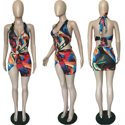 Summer Colorful Mini Dress for Women - Wnkrs