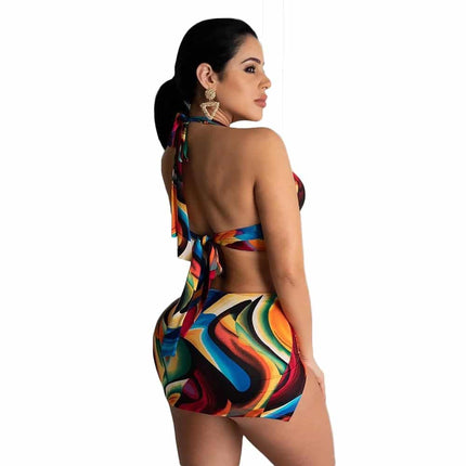 Summer Colorful Mini Dress for Women - Wnkrs