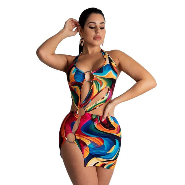 Summer Colorful Mini Dress for Women - Wnkrs