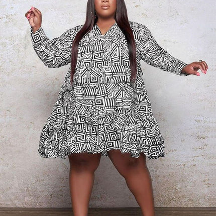 Midi Dress for Plus Size Women - Wnkrs