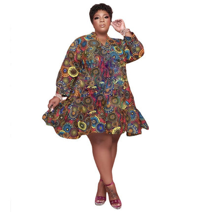 Midi Dress for Plus Size Women - Wnkrs