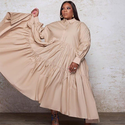 Plus Size Loose Dresses - Wnkrs