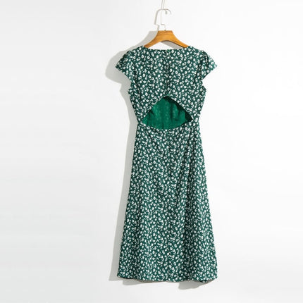 Casual Floral Printed Slim Dress - Wnkrs
