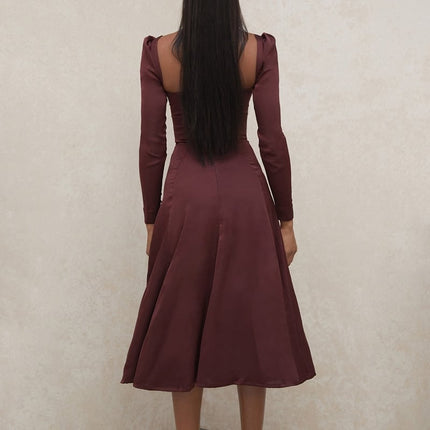 Women's High Waist Elegant Dress - Wnkrs