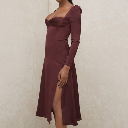 Women's High Waist Elegant Dress - Wnkrs