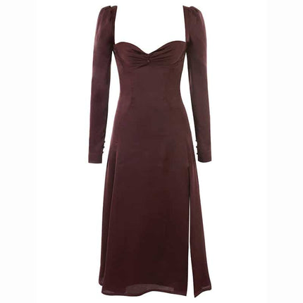 Women's High Waist Elegant Dress - Wnkrs