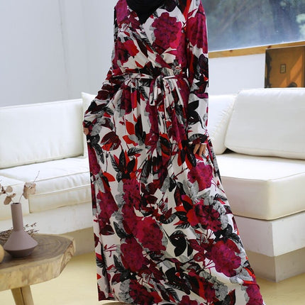 Women's Fashion V-Neck Kaftan - Wnkrs