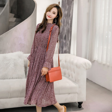 Women's Vintage Style Floral Print Dress - Wnkrs