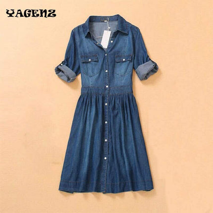 Women's Denim Shirt Dress - Wnkrs