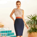 Robe à bandes pour femmes