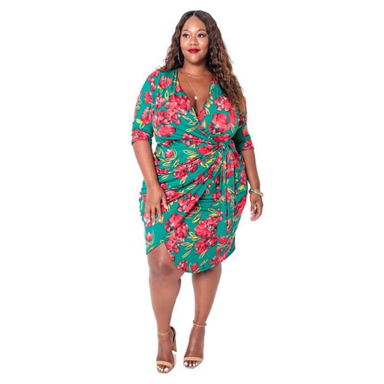 Retro Style Plus Size Women's Dress - Wnkrs