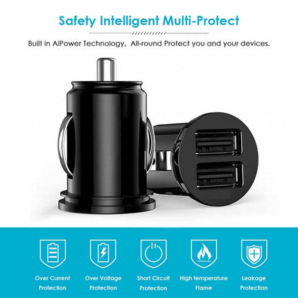 Car 2 Port USB Mini Charger - wnkrs