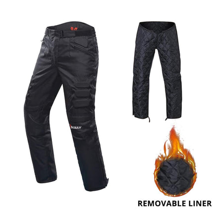 Windproof Motorcycle Pants with Protective Knee Pads - wnkrs