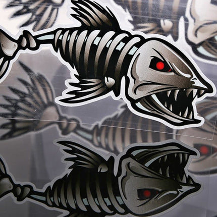 3D Fish Skeleton Car Stickers - wnkrs