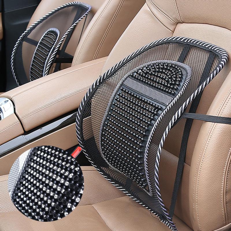 Mesh Car Seat-Back Support with Texture Options