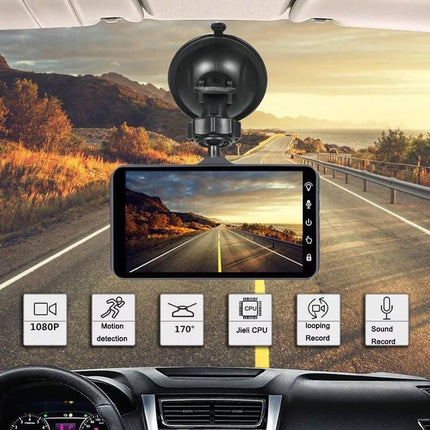 Silver Design Front and Rear Dashcamera with G-Sensor - wnkrs