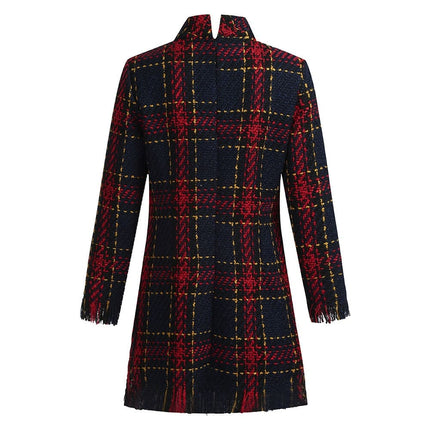 Plaid Bodycon Sweater Dress for Women - Wnkrs