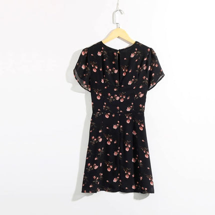 Women's Round Neck Short Sleeved Mini Dress - Wnkrs