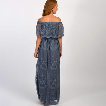 Off Shoulder Maxi Dress for Women - Wnkrs
