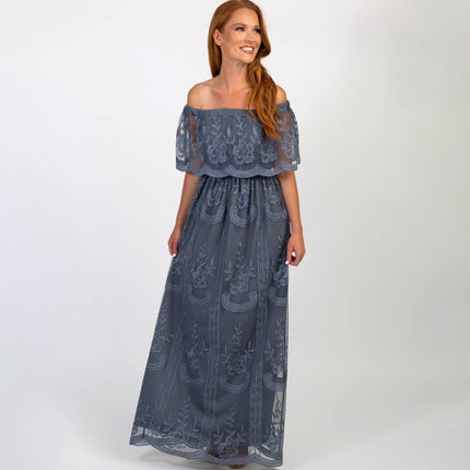Off Shoulder Maxi Dress for Women - Wnkrs