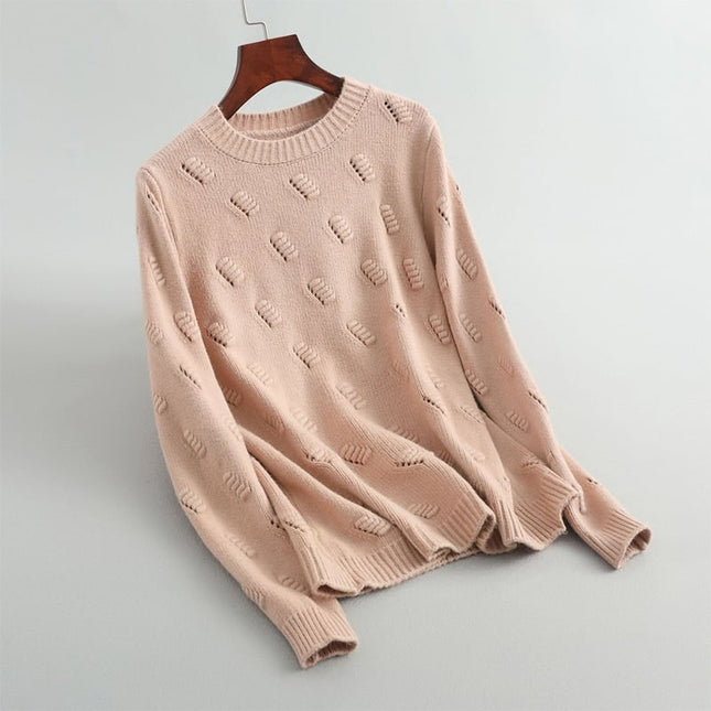 Women's Casual Round Neck Jumper - Wnkrs