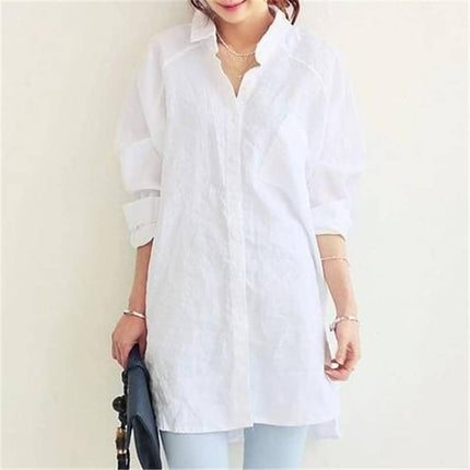 Women's Loose Office Blouses - Wnkrs