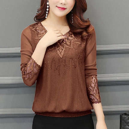 Women's Sequined Embroidered Blouse - Wnkrs