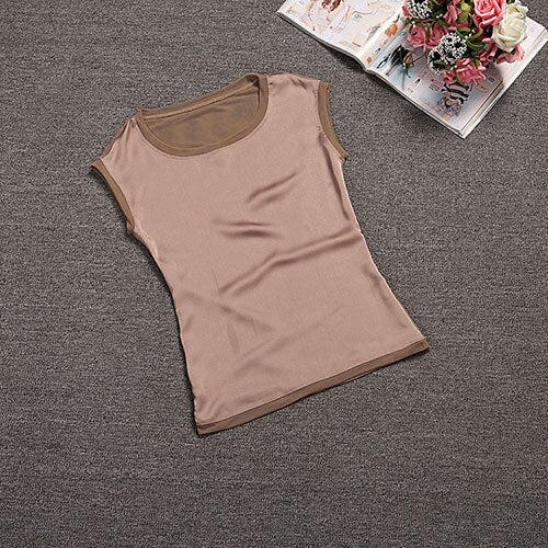 Elegant Summer Sleeveless Silky Chiffon Women's Blouse - Wnkrs