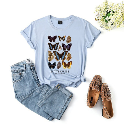 Butterflies In My Stomach Aesthetic Unisex T-Shirt - Wnkrs