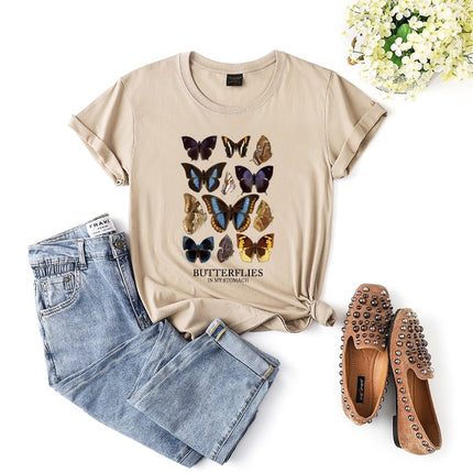 Butterflies In My Stomach Aesthetic Unisex T-Shirt - Wnkrs