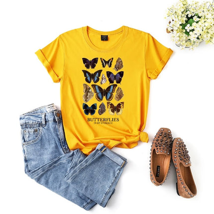 Butterflies In My Stomach Aesthetic Unisex T-Shirt - Wnkrs