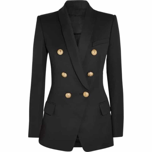 Double Breasted Long Blazer for Women - Wnkrs