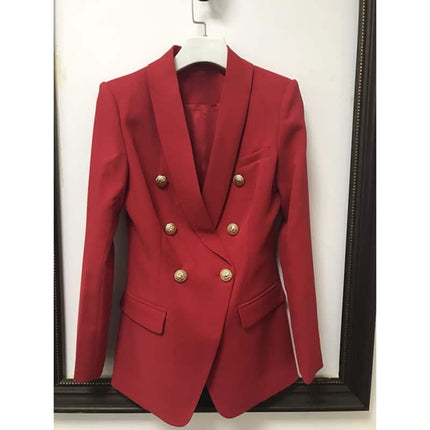 Double Breasted Long Blazer for Women - Wnkrs