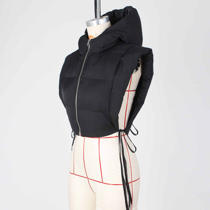 Hooded Sleeveless Vest Jacket - Wnkrs
