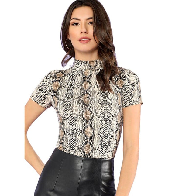 Women's Snake Printed Top - Wnkrs